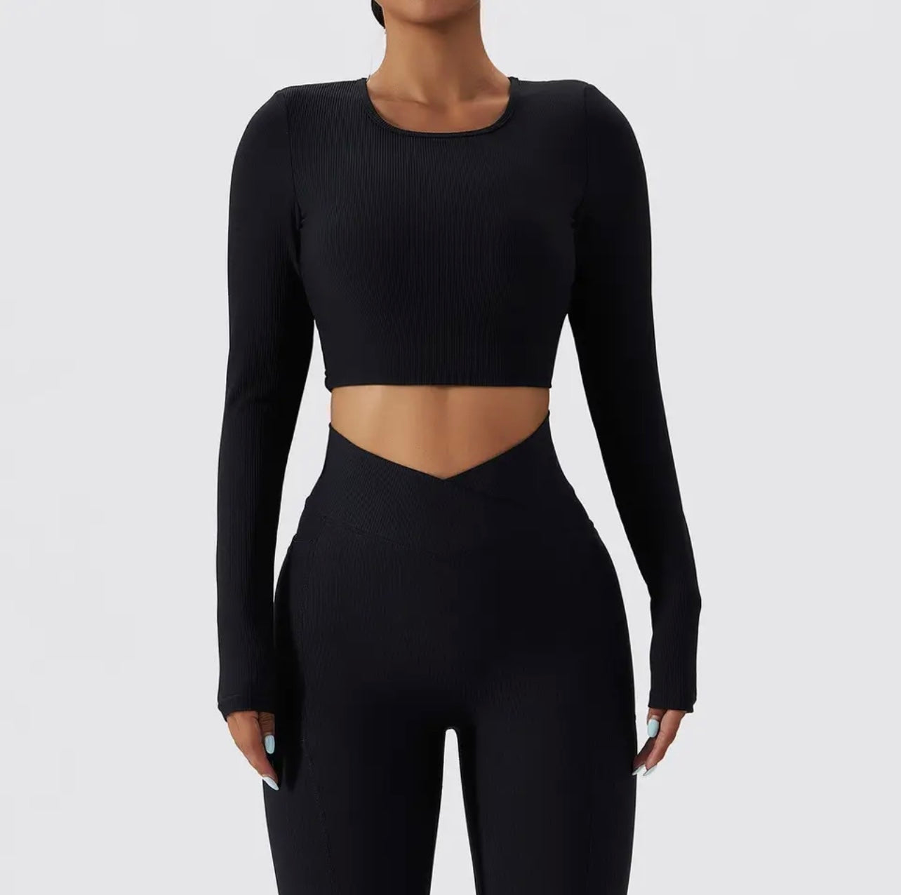 Ensemble Alya Manches Longues - Noir