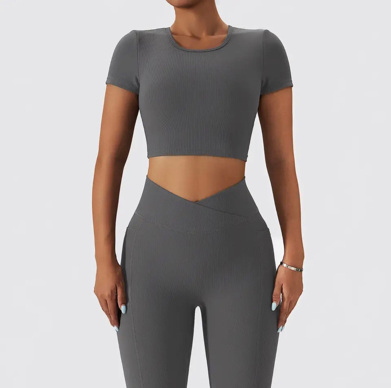 Ensemble Alya Manches Courtes - Gris