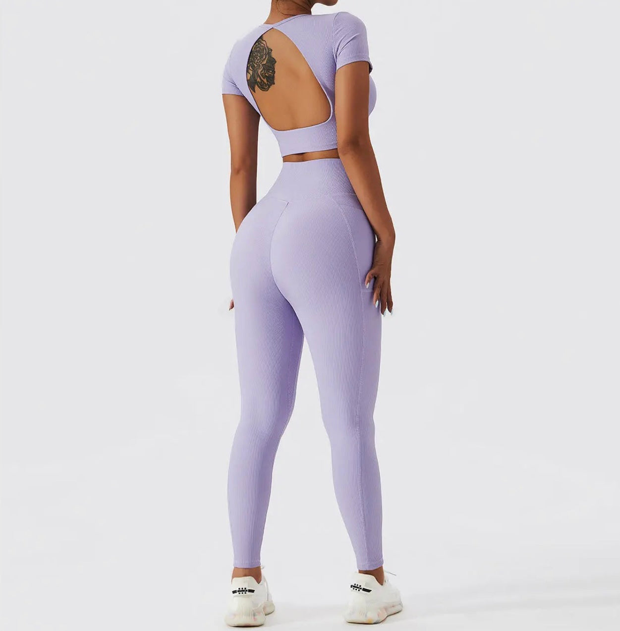Ensemble Alya Manches Courtes - Violet