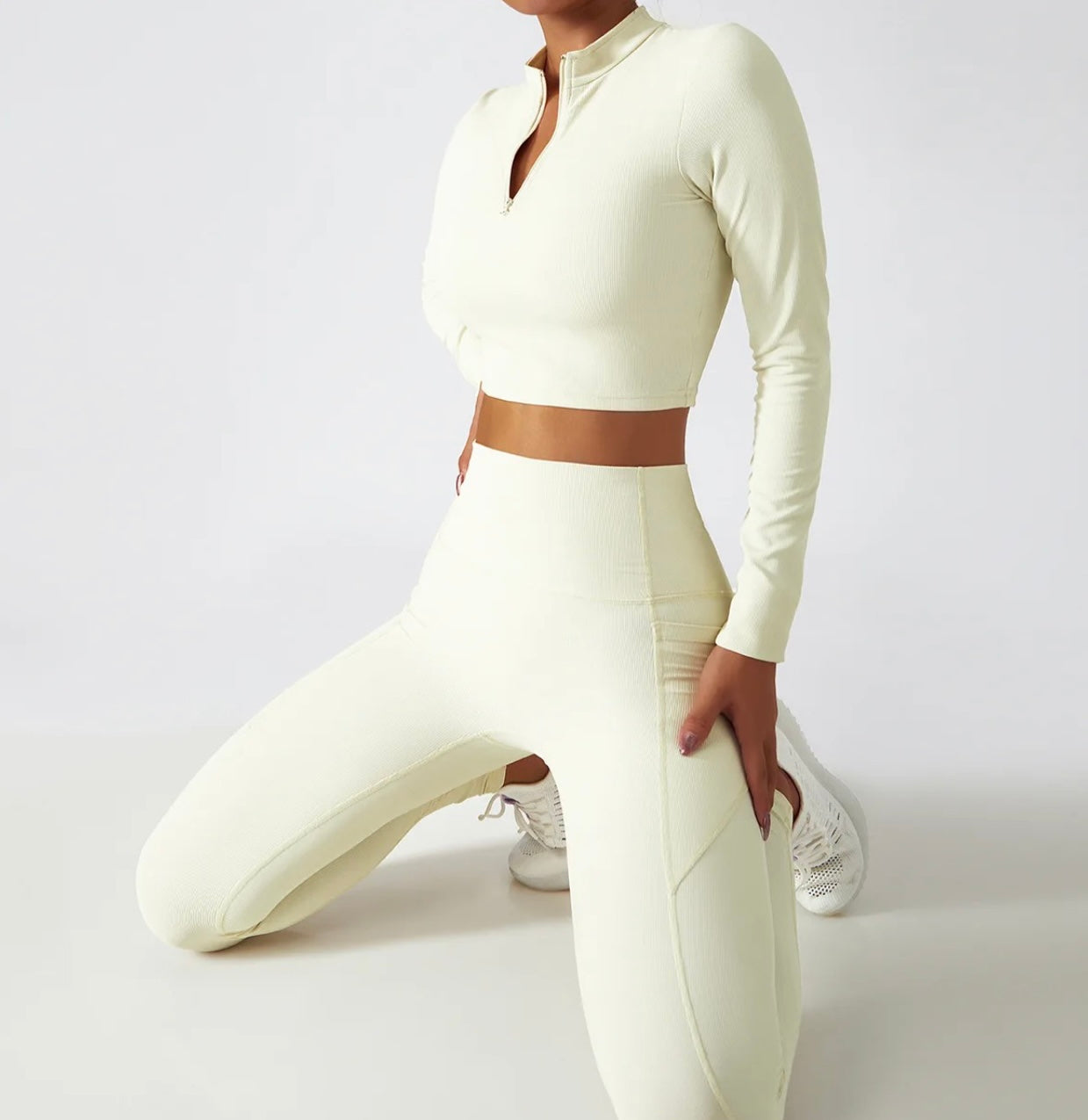 Ensemble Tanya Manches Longues - Blanc Crème