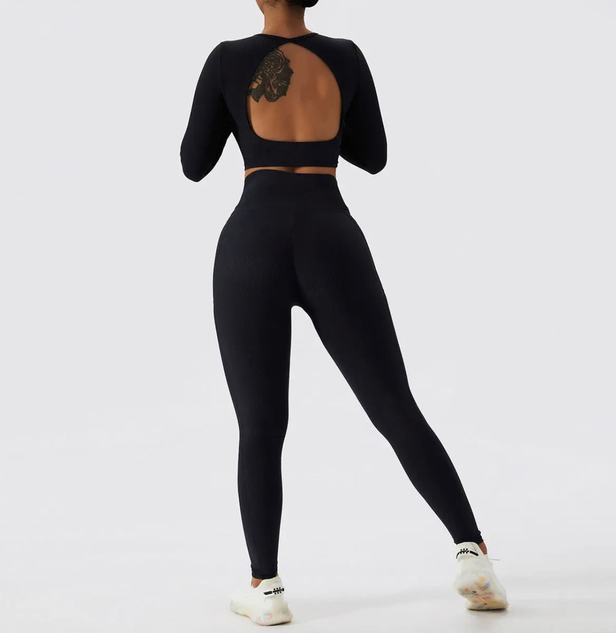 Ensemble Alya Manches Longues - Noir