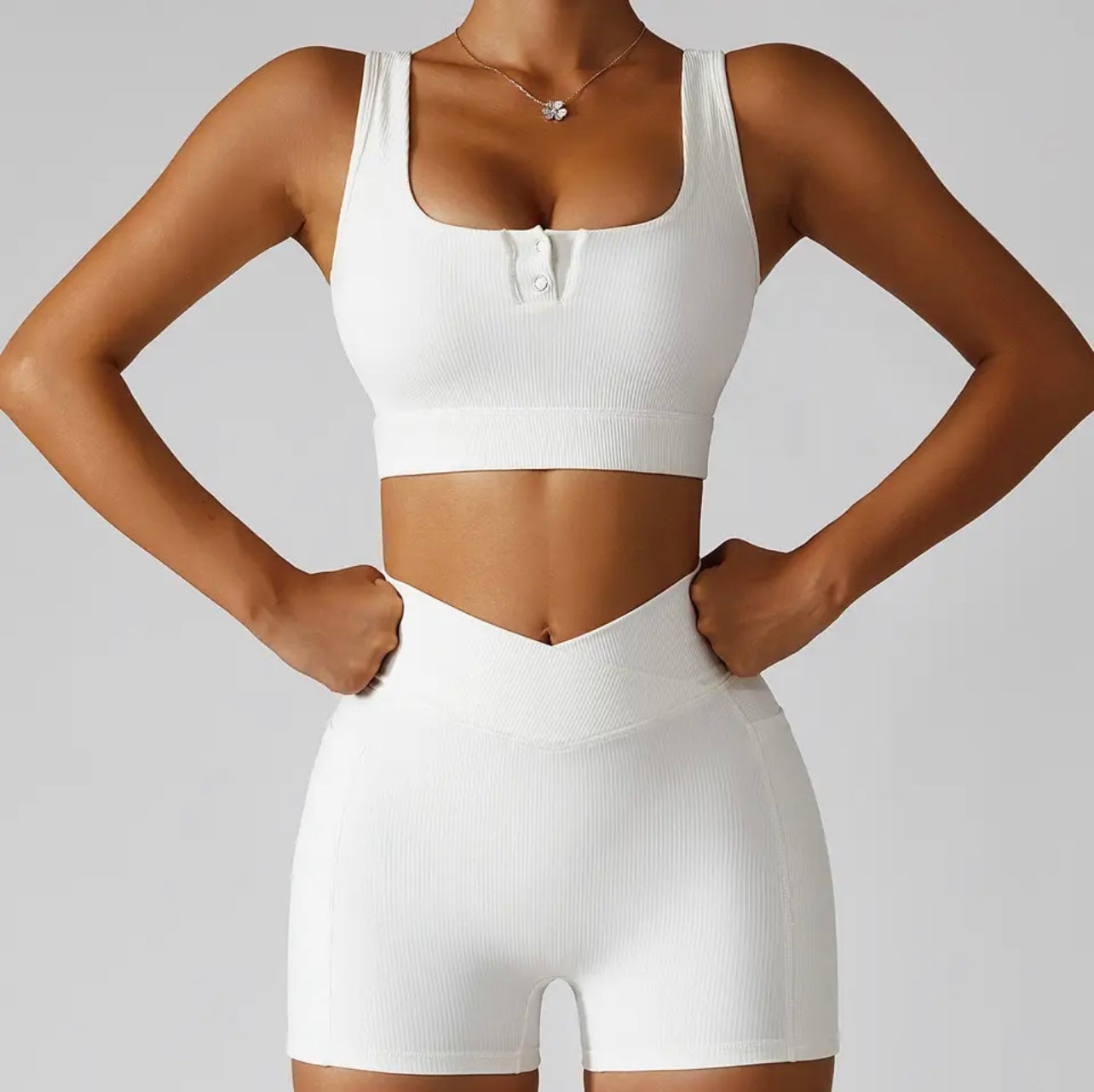 Ensemble Jade Short - Blanc