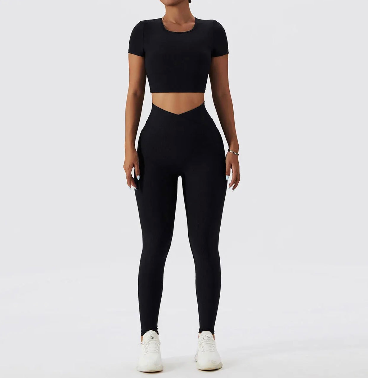 Ensemble Alya Manches Courtes - Noir
