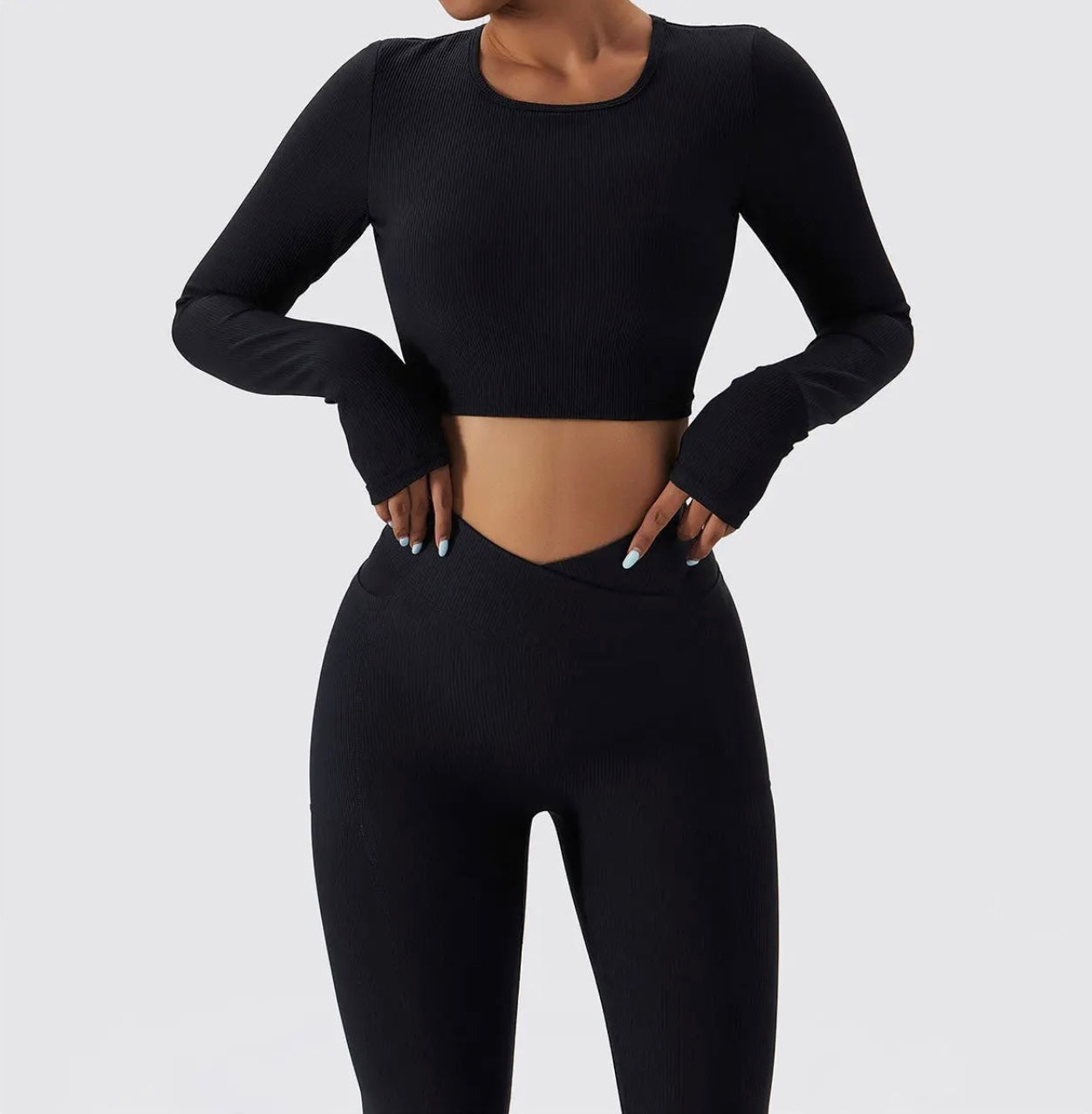 Ensemble Alya Manches Longues - Noir