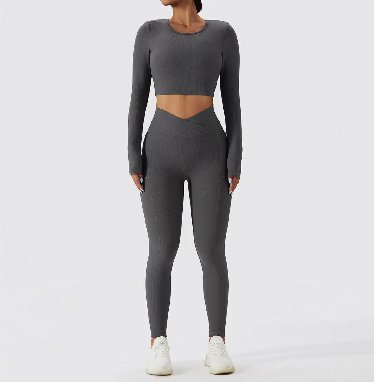 Ensemble Alya Manches Longues - Gris