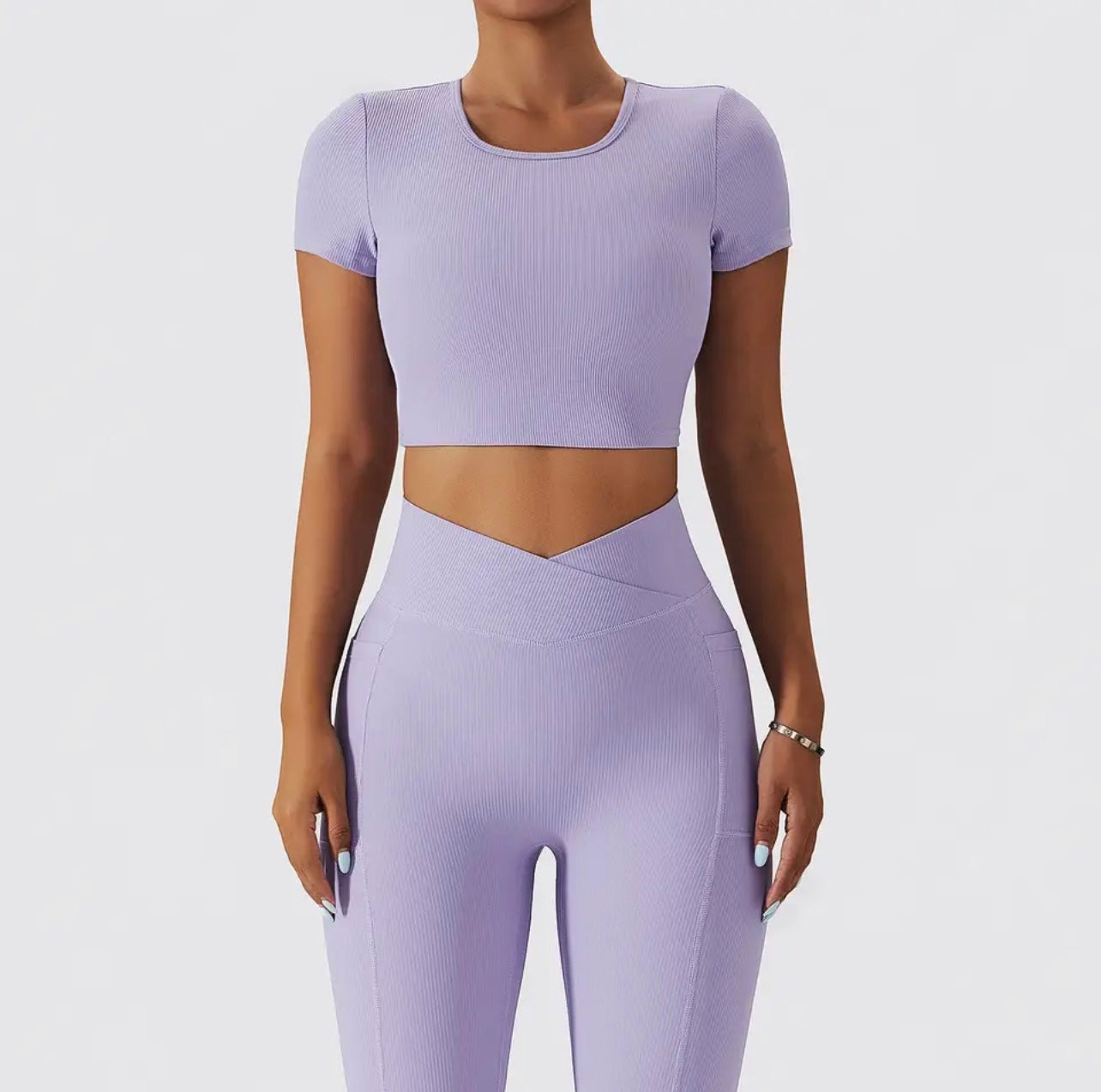Ensemble Alya Manches Courtes - Violet