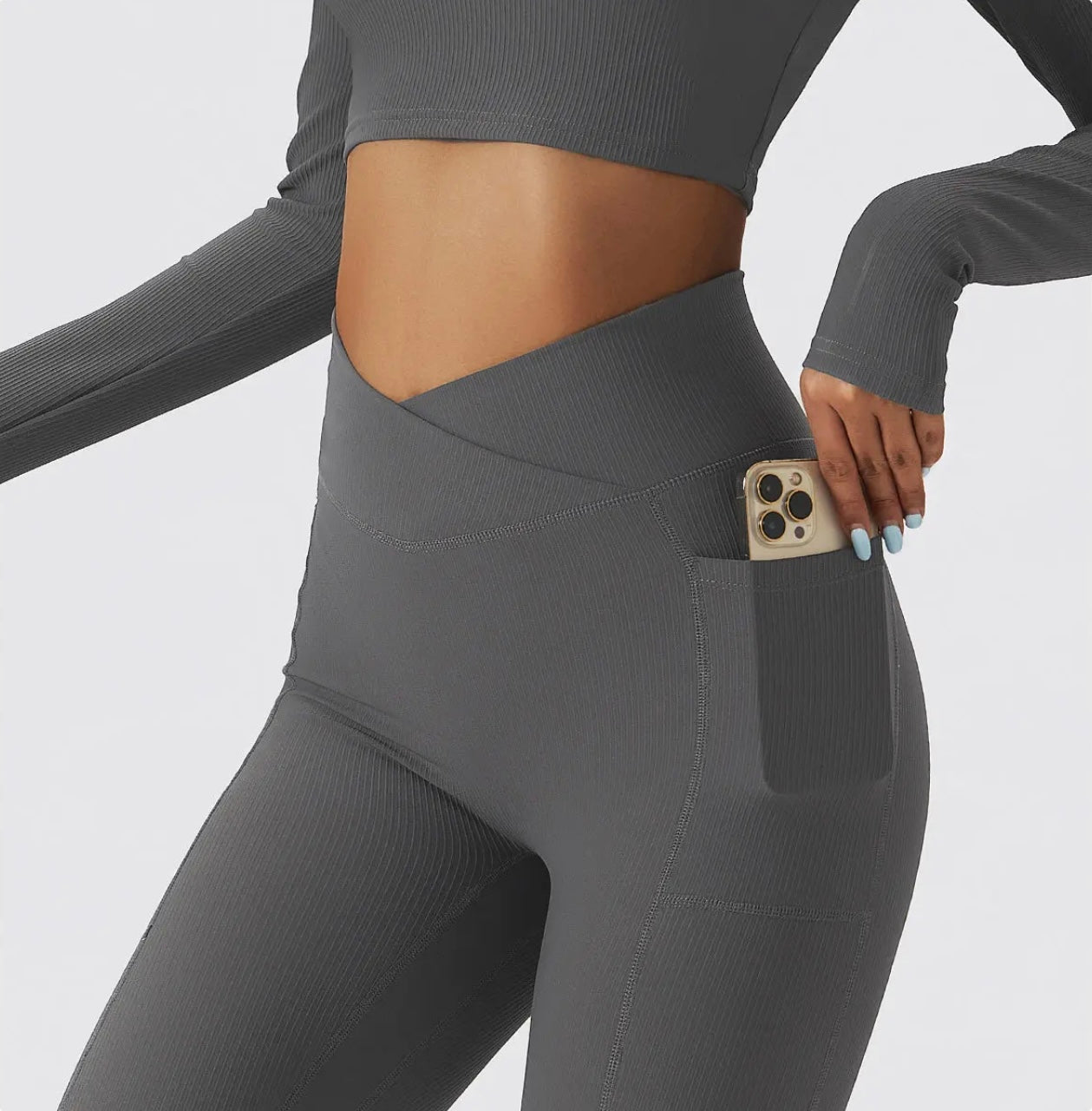 Ensemble Alya Manches Longues - Gris