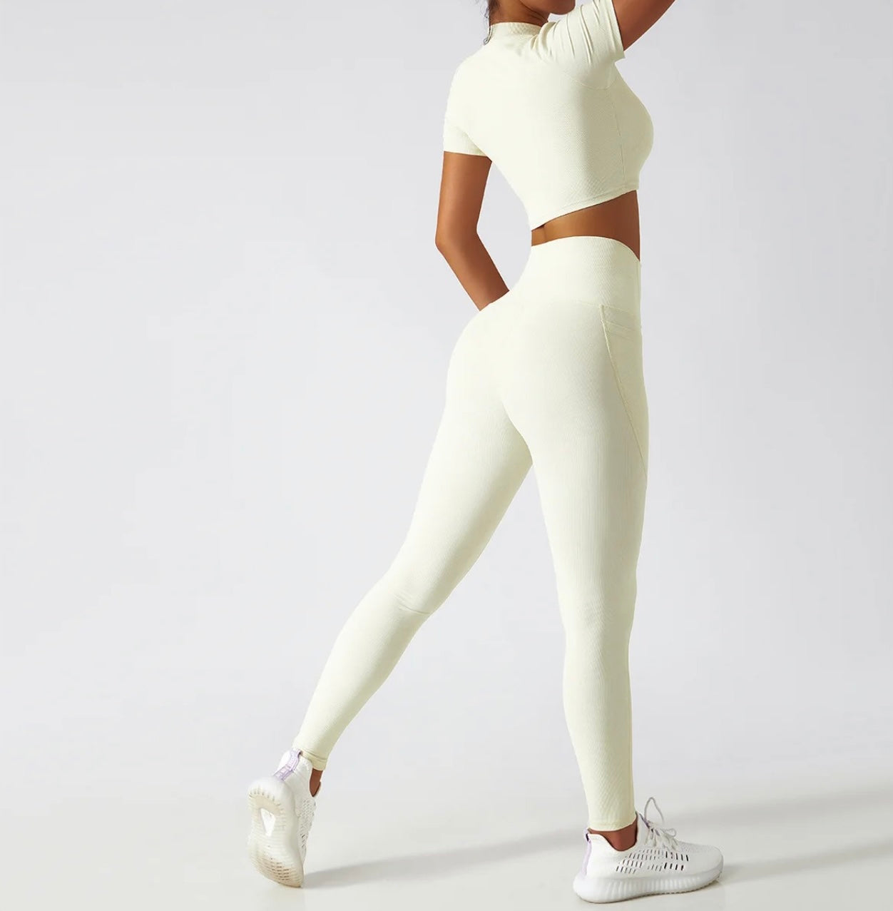 Ensemble Tanya Manches Courtes - Blanc Crème