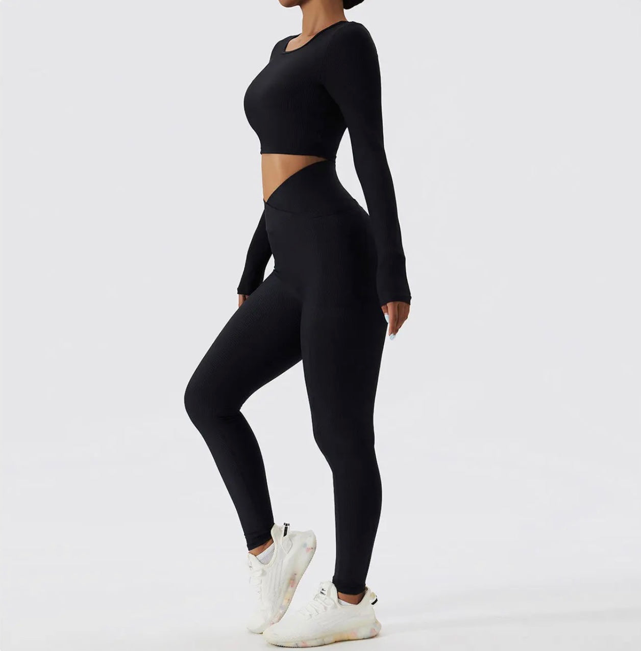 Ensemble Alya Manches Longues - Noir