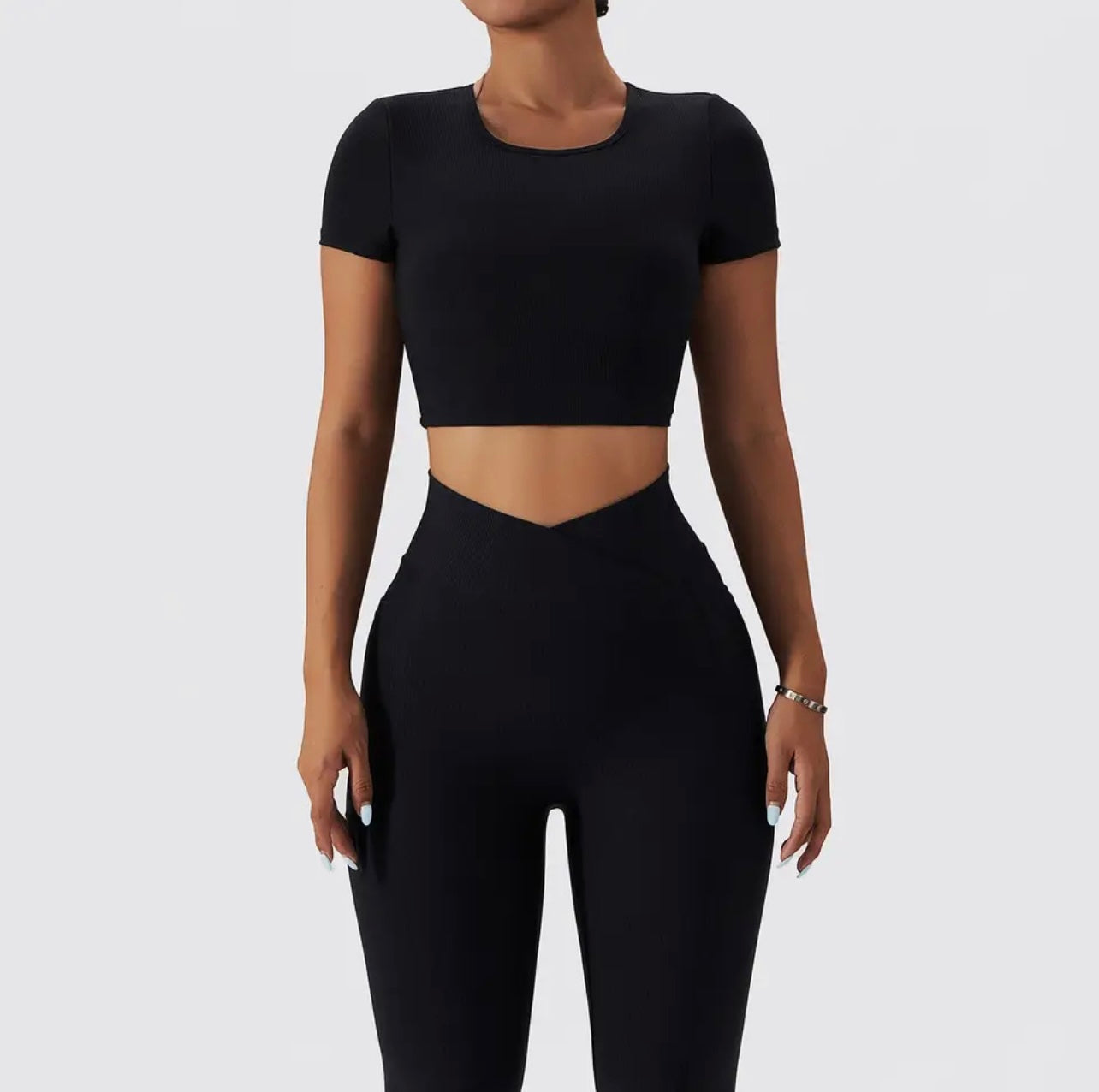 Ensemble Alya Manches Courtes - Noir