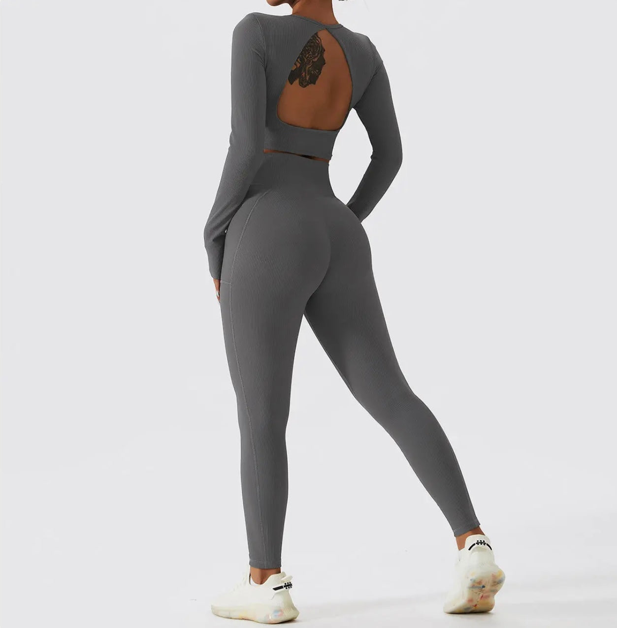 Ensemble Alya Manches Longues - Gris