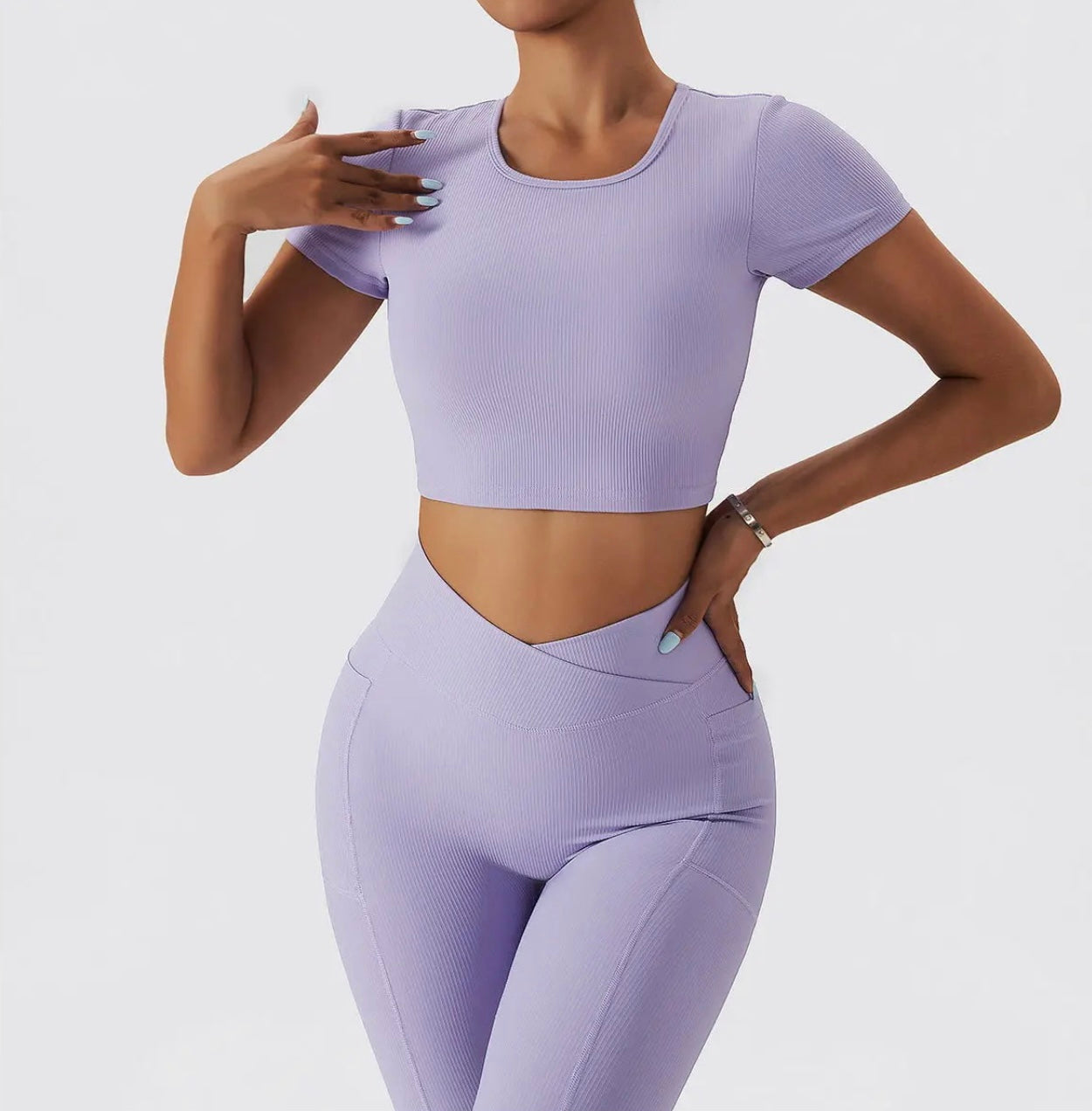 Ensemble Alya Manches Courtes - Violet