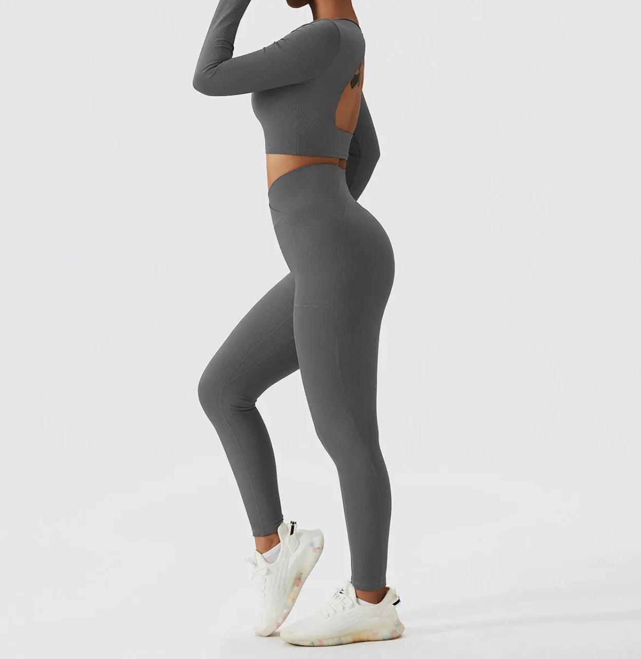 Ensemble Alya Manches Longues - Gris