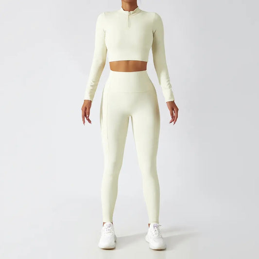 Ensemble Tanya Manches Longues - Blanc Crème