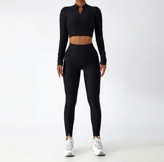 Ensemble Tanya Manches Longues - Noir
