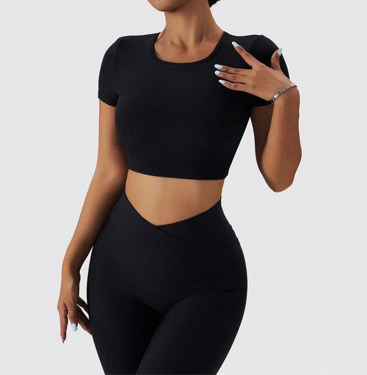 Ensemble Alya Manches Courtes - Noir
