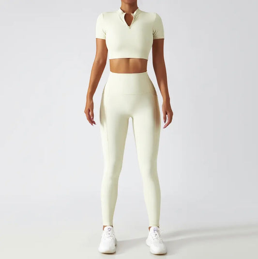 Ensemble Tanya Manches Courtes - Blanc Crème